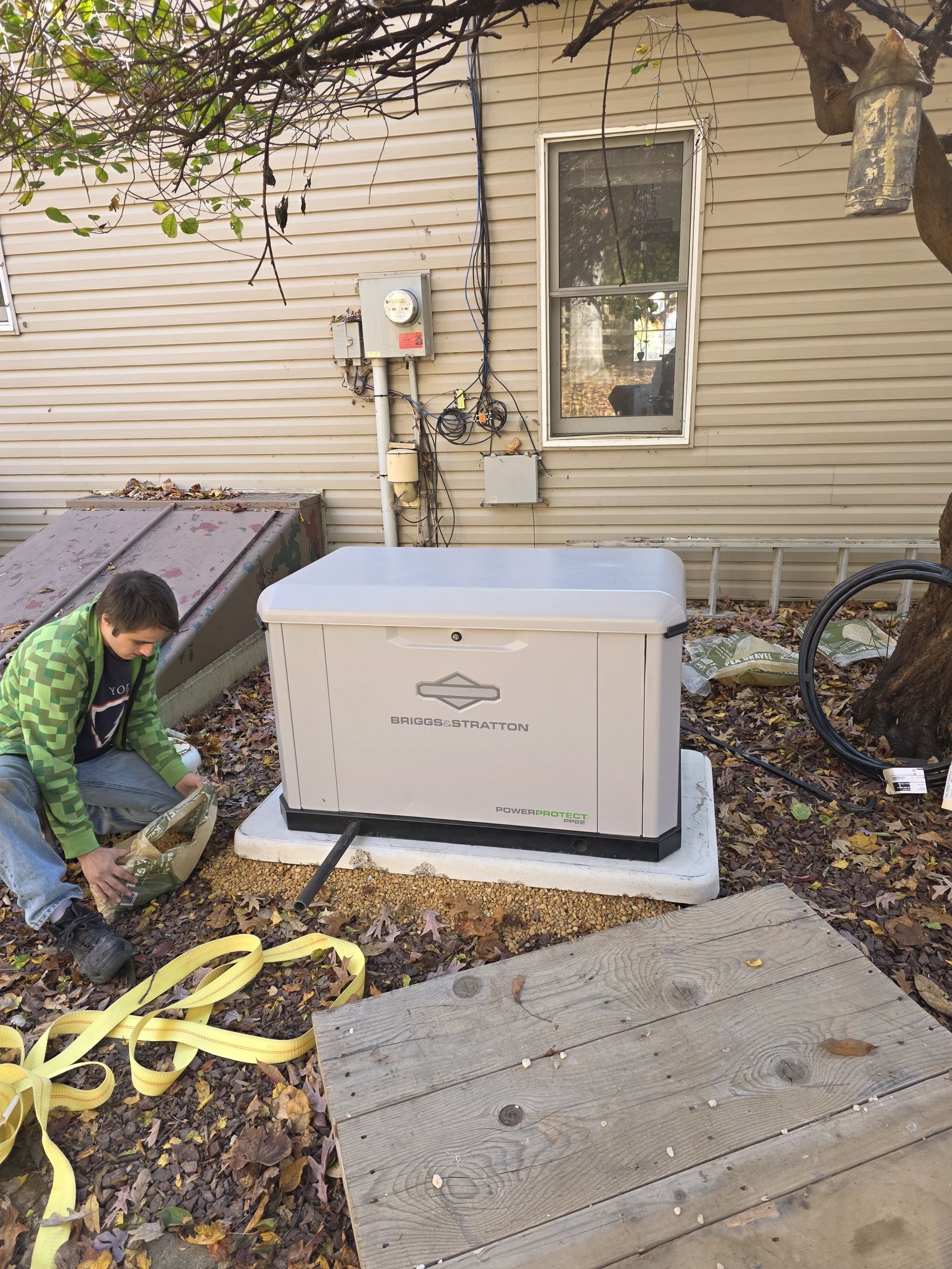 Briggs and Stratton backup generator installation